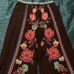 Floral, multicolor x-small palazzo Flying Tomato pants